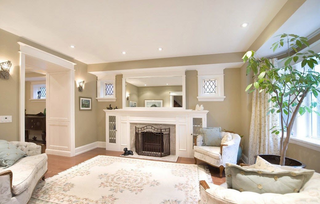 ทาสีผนังห้องโถง