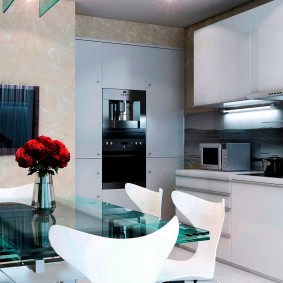 plâtre décoratif dans la cuisine