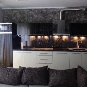 plâtre décoratif dans la photo de décor de cuisine