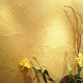 stuc décoratif dans le décor photo de la cuisine