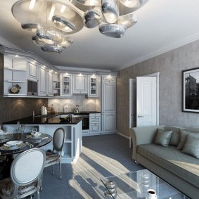 plâtre décoratif dans la cuisine