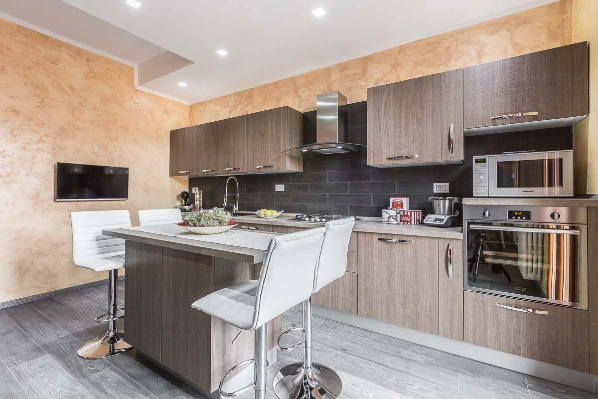 plâtre décoratif dans les idées de cuisine