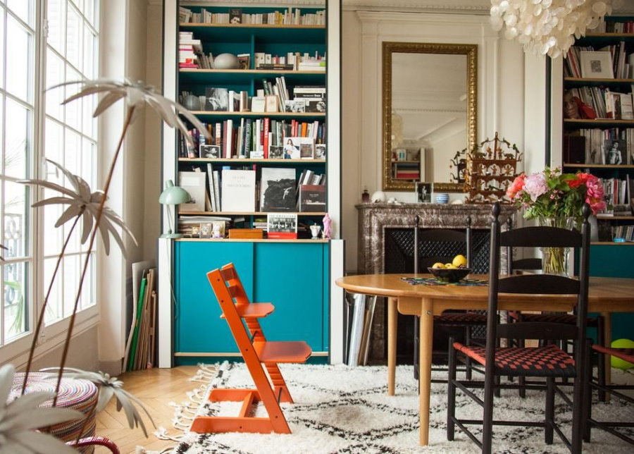 เก้าอี้ปลูกในการตกแต่งภายในห้องพัก