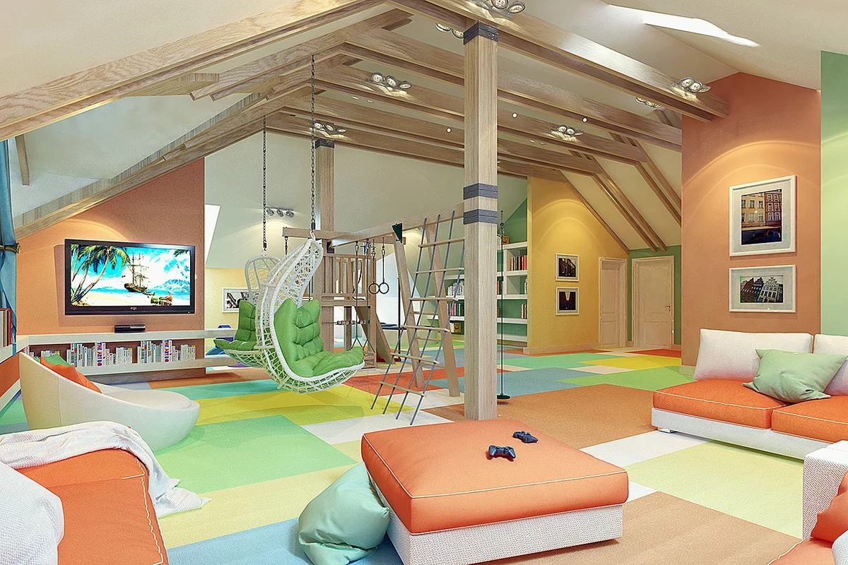 photo de conception de salle de jeux pour enfants