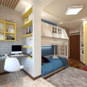 cameretta per bambini 9 mq arredamento foto