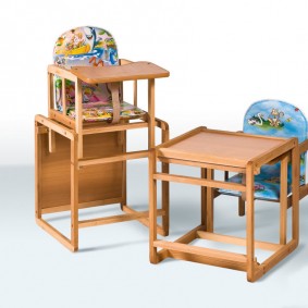 chaise haute en bois examen