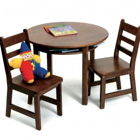 idées de design en bois chaise haute