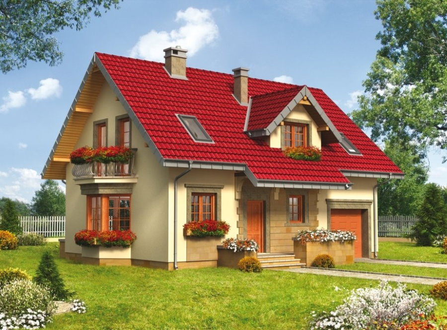 Projet de petite maison avec grenier et garage