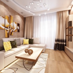 idées de décoration d'un appartement d'une chambre