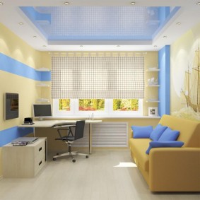 idées intérieures d'un appartement d'une chambre