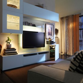 idées intérieures d'un appartement d'une chambre