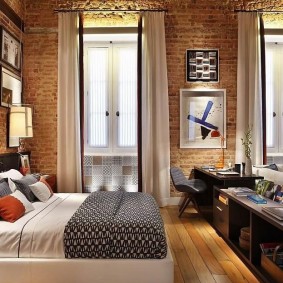 idées de conception d'un appartement d'une chambre