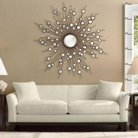 Pannello di specchi di diverse dimensioni