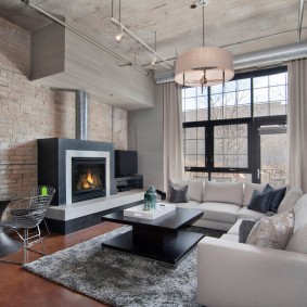 Σκυρόδεμα στο σαλόνι