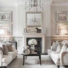 Καναπές ομάδα στο καθιστικό κλασικό στυλ