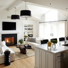 منطقة الترفيه مع موقد الوقود الحيوي