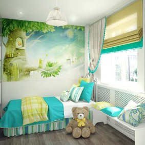 Fototapete im Inneren eines Kinderzimmers