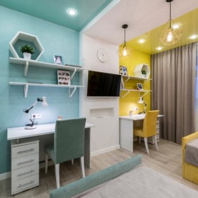 Farbzonen für zwei Kinder