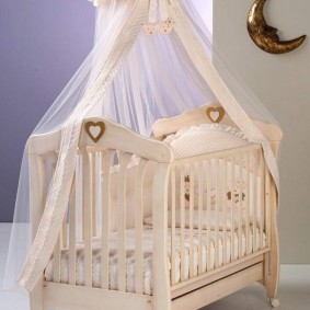 Wooden canopy with sun canopy