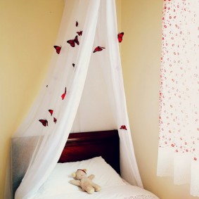 Colored tulip canopy butterflies