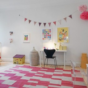 Décor de chambre d'enfant de style scandinave