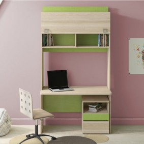 โต๊ะคอมพิวเตอร์พร้อมส่วนต่อขยายสำหรับเครื่องใช้สำนักงาน