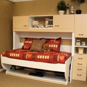 Katlanır yataklı dolap mobilyaları