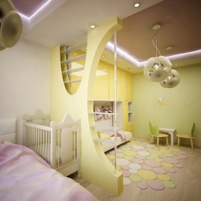 Éclairage LED pour un plafond à deux niveaux