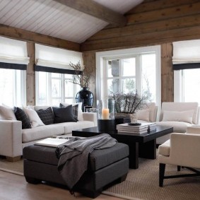 Upholstered furniture with white upholstery