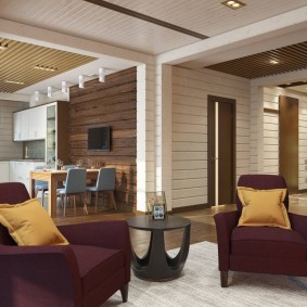 Bright pillows on soft chairs