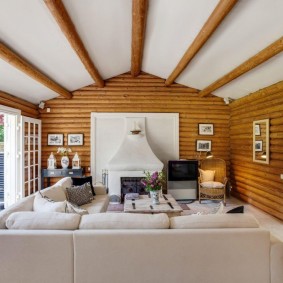 Fabric upholstered sofa back