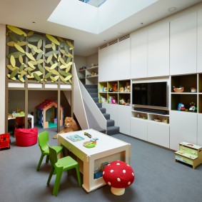 Tingkap di siling ruang permainan