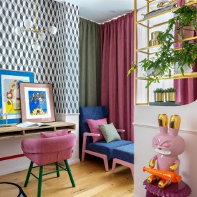 เก้าอี้พิงหลังสำหรับเด็กผู้หญิง