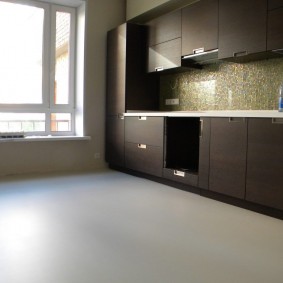 Plancher de ciment mat