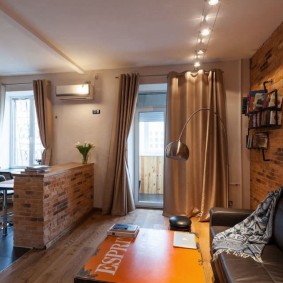 Kahverengi Kanvas Perdeler