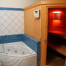 อ่างอาบน้ำเข้ามุมพร้อมระบบนวดด้วยพลังน้ำ