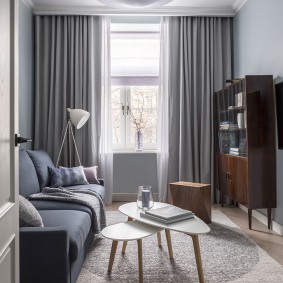 Perdele de panza gri