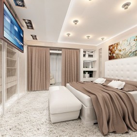 Illuminazione per camera da letto in stile moderno