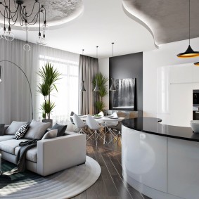 Bancone bar con piano nero