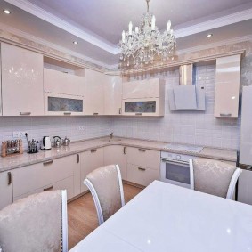 Angolo impostato per una cucina moderna