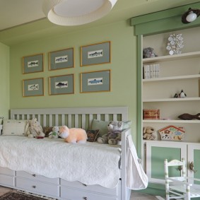 ภาพวาดแบบแยกส่วนในห้องนอนเด็ก