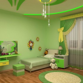 ม่านเด็กกับลูกแกะสีเหลือง