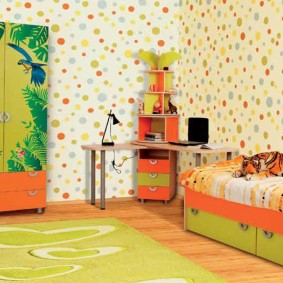 วอลล์เปเปอร์กระดาษลายจุดสี