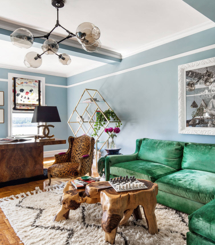 เฟอร์นิเจอร์ตกแต่งในสไตล์ฟิวชั่นห้องนั่งเล่น