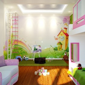 jeu types de décoration de chambre d'enfants