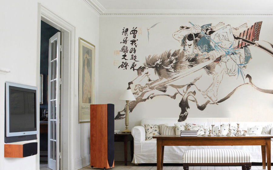 Pittura d'interni come accento nel soggiorno