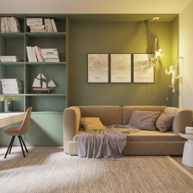 kabinet dalam idea foto apartmen