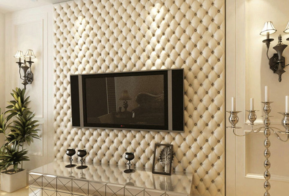 Pannello TV a parete con massetto a carrello