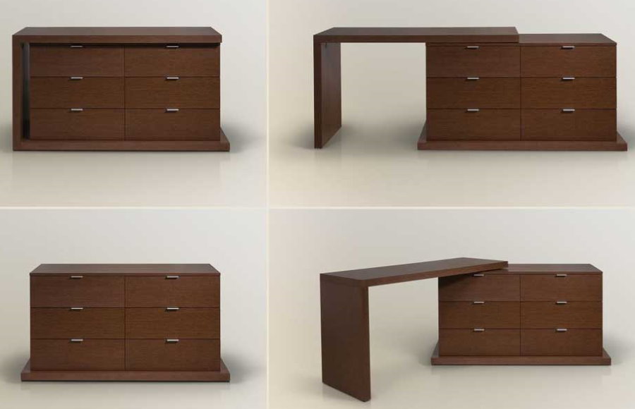 Çekmeceli dönüştürülebilir çekmeceli şifonyer