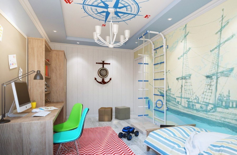 Çocuk odasında fotoğraf duvar resmi